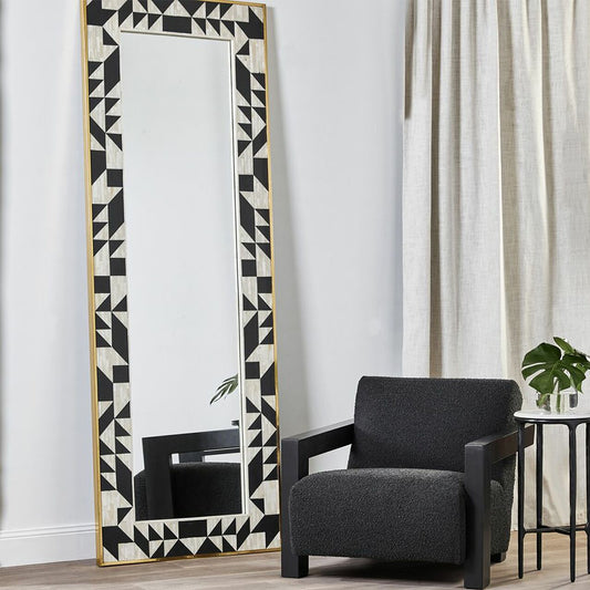 Midnight Bloom Inlay Black Mirror