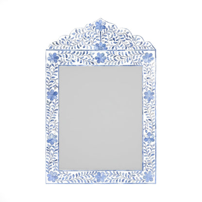 Midnight Bloom Inlay Blue Mirror