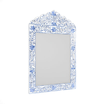 Midnight Bloom Inlay Blue Mirror