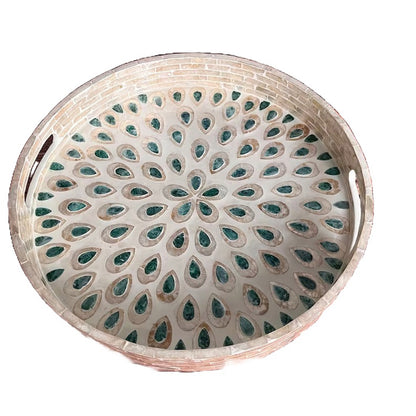 Stylish Decor Black & White Tray