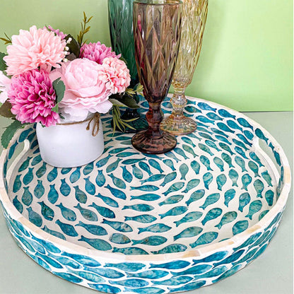 Stylish Decor Blue Tray
