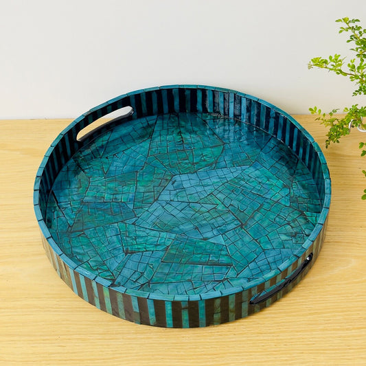 Stylish Decor Dark Blue Tray