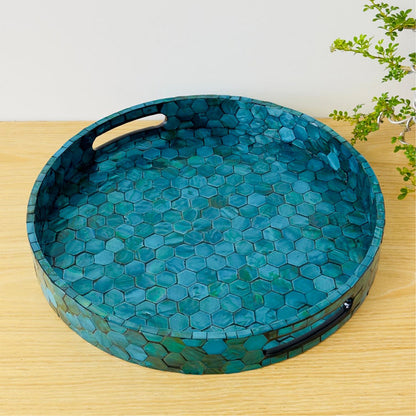 Stylish Decor Dark Blue Tray