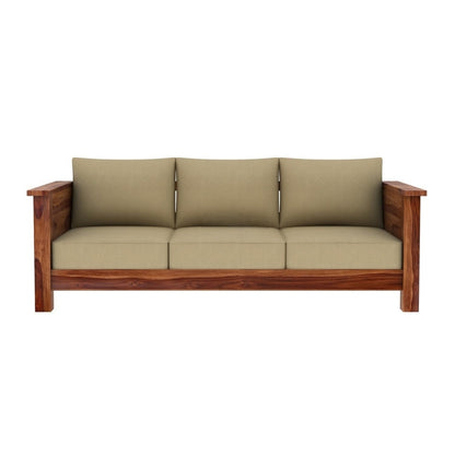 Classic Arm Design Wooden Sofa Set in 3+1+1 Seating