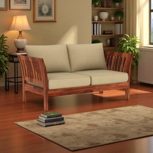Premium Solid Wood 2-Seater Sofa – Elegant, Durable & Comfort-Driven Design