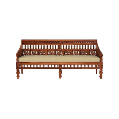 Indian Hub Handcrafted Wooden Sofa Set in 3+1+1 Seating
