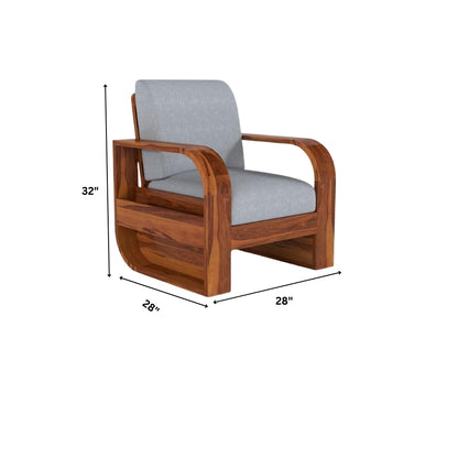 Designer Wooden Sofa Set in 3+1+1 Seating