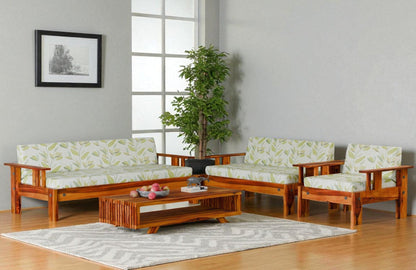 Tanirika Wooden Sofa Set in 3+1+1 Seating