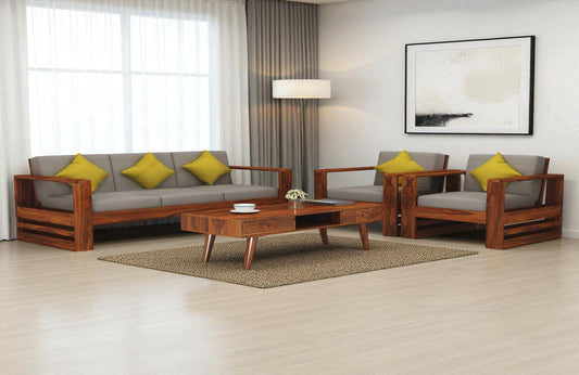 Modern ooden Sofa Set in 3+1+1 Seating