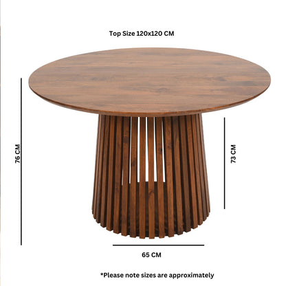 Amsterdam Round Dining Table With 4 Seater Chair