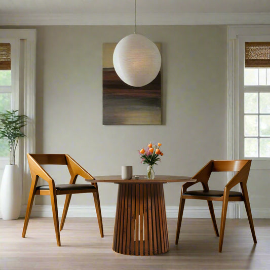 Amsterdam Round Dining Table With 4 Seater Chair