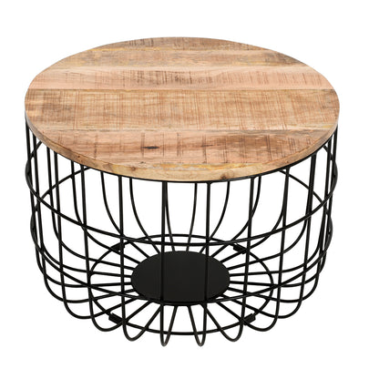 Rough Swan Timber Wire Coffee Table
