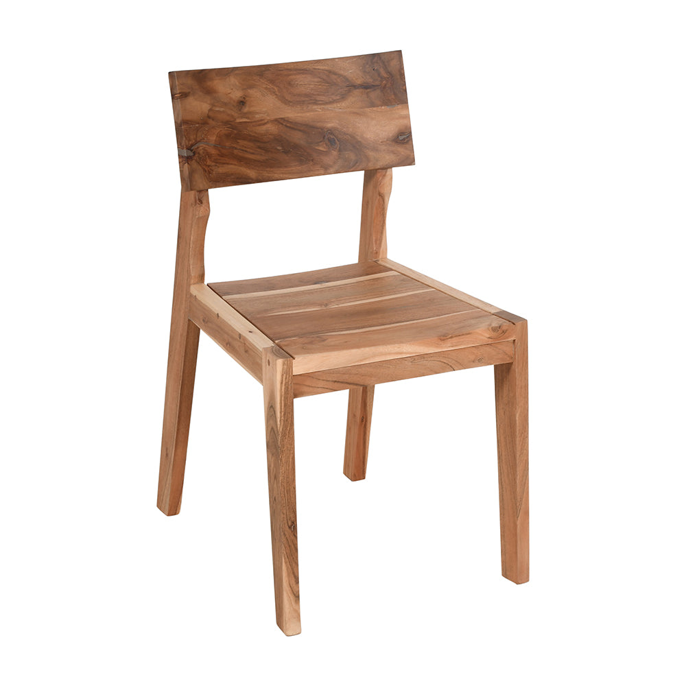Live Edge Live Style Dining Table With 6 Seater Chair