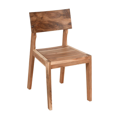 Live Edge Live Style Dining Table With 6 Seater Chair