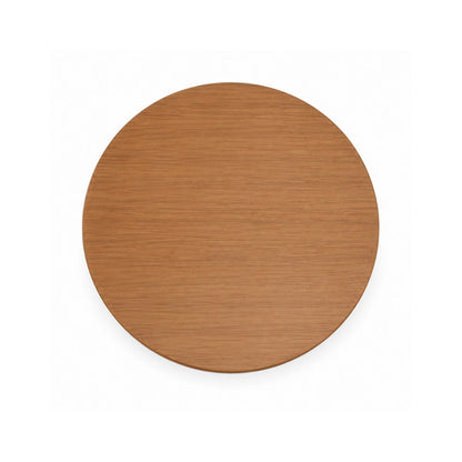 Round Walnut Wood Fluted Pedestal Dining Table With 4 Seater Chair