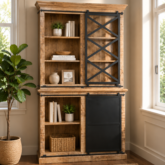 Industrial Cabinet with Drawers & Shelves