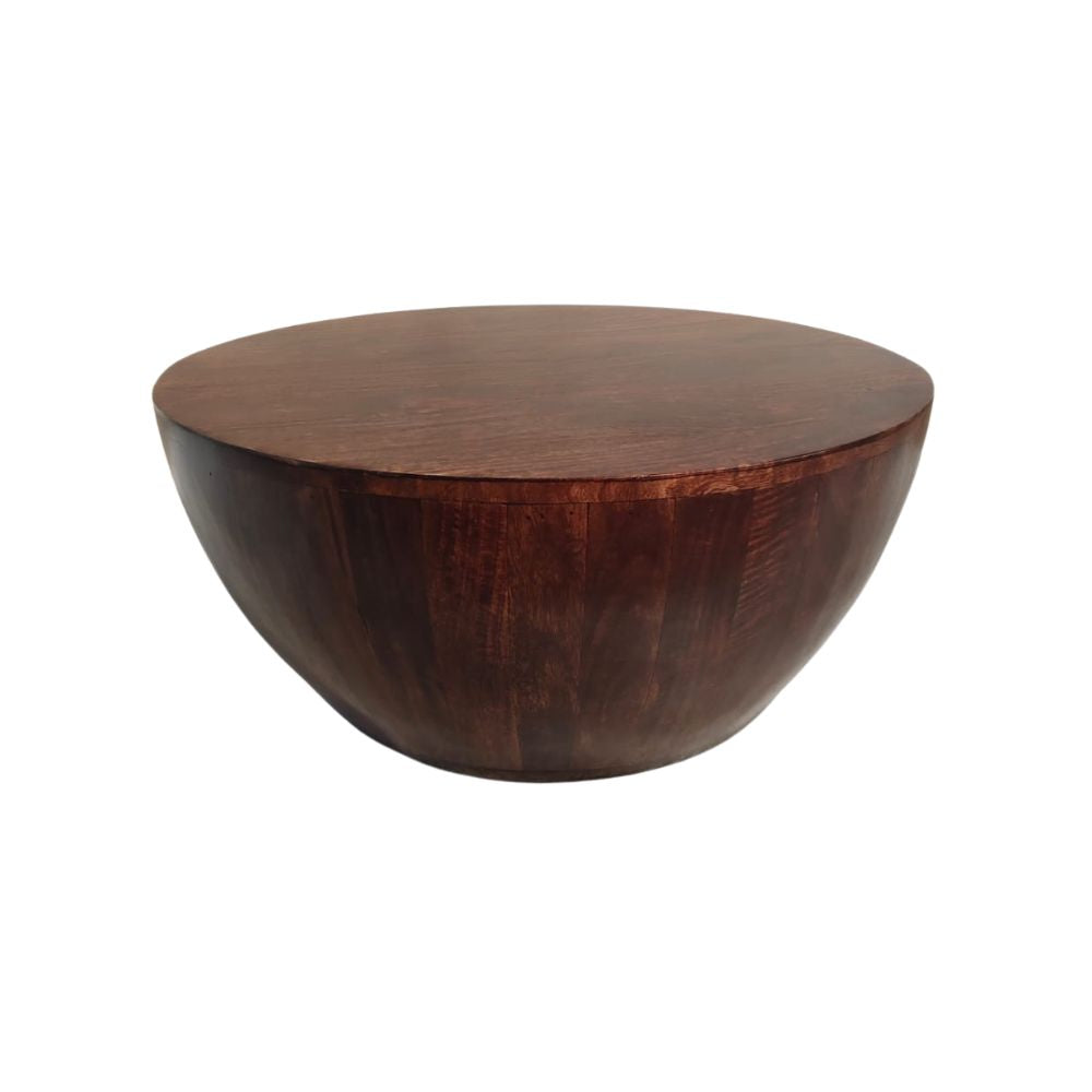 Natural Solid Dark Mango Wood Coffee Table