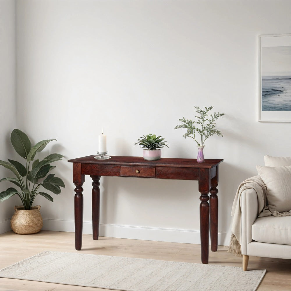 Maharaja Solid Wood Writing Desk with 1 Drawer